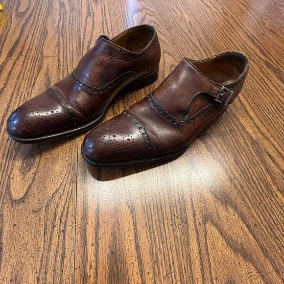 Men’s Magnanni monk strap dress shoes size 8 - Picture 3 of 8